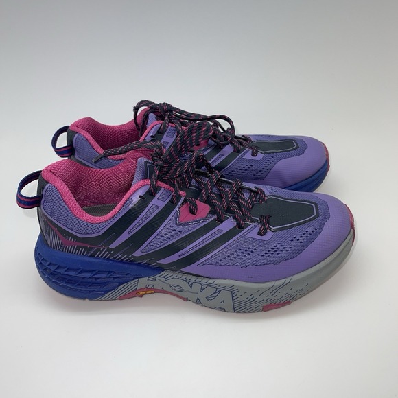 Hoka One One Sneakers Womens 8 Speedgoat 3 1099734 Purple Running Athletic Shoes - Picture 1 of 10